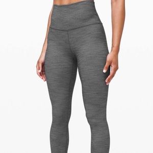 Lululemon aligns size 6 Heathered Herringbone Heathered Black White / Black